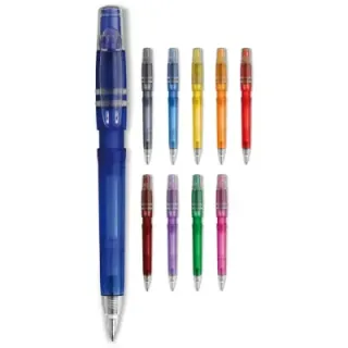 Ball pen Nora Clear transparent - LT80905 (gadzety reklamowe)